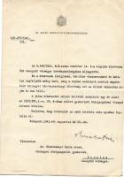 1941 Keresztes-Fischer Ferenc belügyminiszter aláírása