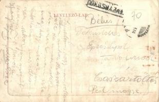 Orosháza, M. kir. posta hivatal, Gyógyszertár, Beregi Lajos üzlete. W. L. Bp. 1616. (EB)