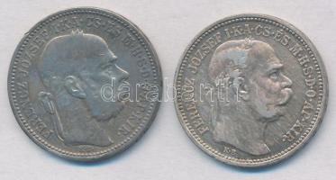 1893KB-1912KB 1K Ag "Ferenc József" (2x) T:2,2- patina
Adamo K5,K5.1