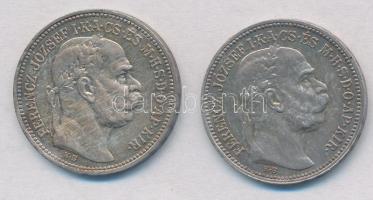 1914KB-1915KB 1K Ag "Ferenc József" (2x) T:2 patina
Adamo K5.1