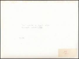 Az Inn monitor, a Dunai Flottila hajója, az 1980-as években eredeti negatívról előhívott másolat, há...