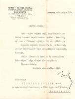 1933 Lukács Béla leendő tárca nélküli miniszter aláírása