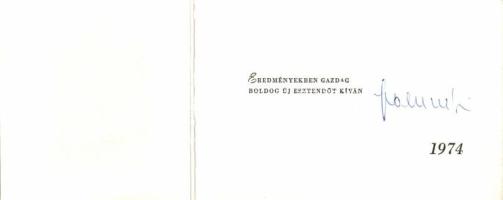 1974 Faluvégi Lajos pénzügymniszter aláírása
