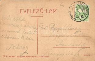 Celldömölk, Szentháromság tér, piac, üzlet, Római katolikus templom. W. L. Bp. 5525. Dinkgreve Nándo...