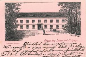 1899 Örkénytábor (Táborfalva), Officiers-Pavillon / Tiszti pavilon, művészlap (EK)