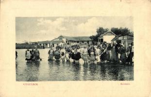 Gyopáros, Kerek tó, fürdőzők. W. L. Bp. 7503-50. Wigner Géza kiadása (EK)