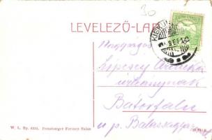 Kiskunhalas, Sóstó fürdő. W. L. Bp. 6335. Pressburger Ferencz kiadása (kis szakadás / small tear)