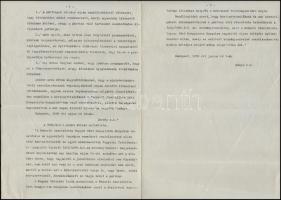 1938 Bp., A M. Kir. Külügyminisztérium 3 oldalas körlevele Imrédy és Kánya Kálmán rendeleteivel arró...