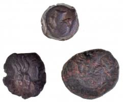 Boszporosz Kr. e. ~I. század 3xklf bronzpénz T:3 Bosporos BC 1st century 3xdiff of bronze coins C:F