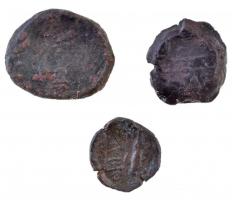 Boszporosz Kr. e. ~I. század 3xklf bronzpénz T:3
Bosporos BC 1st century 3xdiff of bronze coins C:F