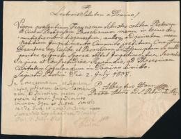 1808 Pest, plébániai házassági engedély, latin nyelven, felzetes viaszpecséttel