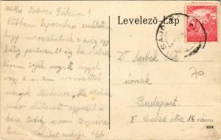 Sajókaza, utcakép télen, templomok (EK)