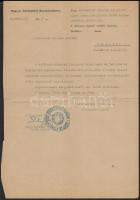 1948 Csehszlovákiai ingatlanelkobzás tárgyában írt levél, a Magyar Áttelepítési Kormánybiztos fejléces papírján