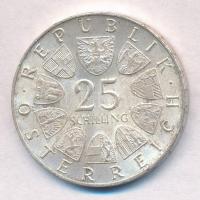 Ausztria 1968. 25Sch Ag "300 éve született von Hildebrandt" T:1-
Austria 1968. 25 Schilli...