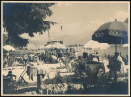 cca 1930-1940 Zell am See, strand, fotó, 12×17 cm / Zell am See, beach, photo