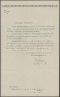 1935 Üllő, esperesi válaszlevél özv. báró Nyáry Lászlóné részére egyházi ügyben, fejléces papíron, gépelt, aláírt