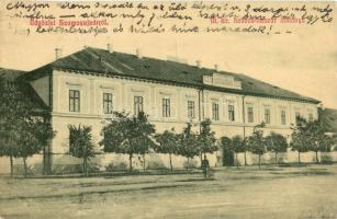 Szamosújvár, Gherla; M. kir. honvéd huszár laktanya. W. L. 1889. / K.u.K. hussar military barracks (EK)