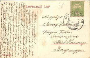 Szamosújvár, Gherla; M. kir. honvéd huszár laktanya. W. L. 1889. / K.u.K. hussar military barracks (...