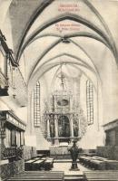 Segesvár, Schassburg, Sighisoara; Evangélikus templom belső, oltár / Ev. Kirche Inneres / Lutheran church interior, altar (EK)