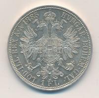 Ausztria 1885. 1Fl Ag "Ferenc József" T:1,1- 
Austria 1885. 1 Florin Ag "Franz Josep...