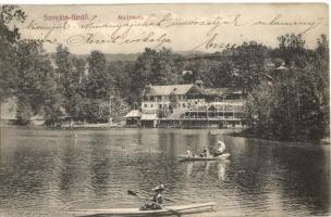 Szováta, Sovata; Medve-tó, csónakázók. Schuster Emil 43. 1912. / Lacul Ursu, rowing boats (EK)