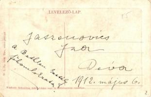 Déva, Deva; vár, Magna Curia, kastély. W. L. Bp. 5338. Kapható Schmidegg Adolfnál / castle, villa (E...