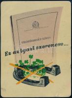 1955 Reklámos fém kártyanaptár