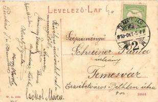 Csák, Csákova, Tschakowa, Ciacova; Várady utca télen, Római katolikus templom, Wawrosch J. L. üzlete...