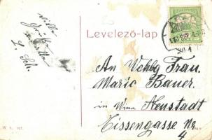 Arad, Erzsébet körút, gyerekek. W. L. 927. / street view, children (fa)