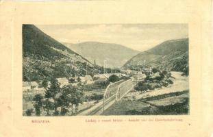 Mehádia, Látkép, vasúti híd. W. L. Bp. 1495. / general view, railway bridge (EK)