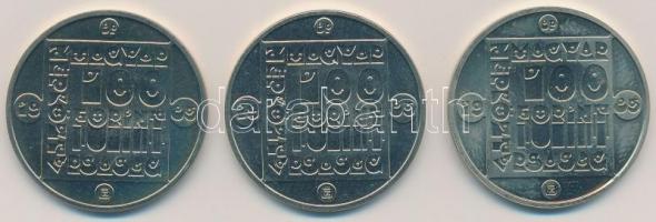 1985. 100Ft alpakka "Természetvédelem - Vidra" + 100Ft alpakka "Természetvédelem - Mo...