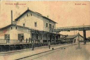 Marosújvár, Ocna Mures; Rudolf akna, Vasútállomás. W. L. 1598. / mine shaft, adit, industrial railway station (EK)