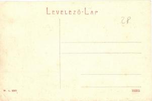 Nagybánya, Baia Mare; látkép, üzletek, templom. W. L. 2367. / general view, shops, church (ázott sar...