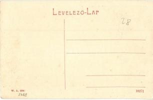 Nagybánya, Baia Mare; látkép, üzletek, templom. W. L. 2368. / general view, shops, church (EK)