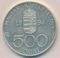 1994. 500Ft Ag "Integráció az EU-ba / Halászbástya" T:1- (eredetileg PP)