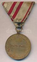 Ausztria 1932. "Háborús Emlékérem 1914-1918" aranyozott Br kitüntetés, hátlapon "GRIE...