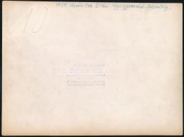 1939 Bp., Gyógyszerész teaestély, hátoldalon feliratozott fotó, pecséttel jelzett, 17×23 cm