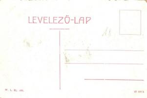 Érsekújvár, Nové Zámky; Kossuth Lajos tér, Kossuth Lajos szobor, Hangos István temetkezési válallata...