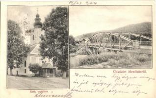 Mezőköz, Medzibrod; Római katolikus templom, híd. Kiadja Lechnitzky O. 226. sz. / Catholic church, bridge