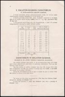 cca 1920 Balatonalmádi, szanatórium ismertető prospektus, 4 p