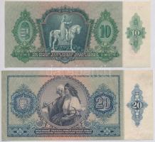 1936. 10P csillagos sorozatszámmal + 1941. 20P mindkettő "Numizmatikai 'Hirös Nap' Ke...