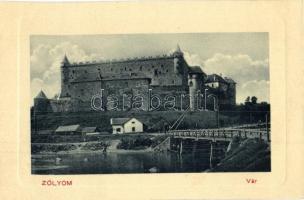 Zólyom, Zvolen; Vár, híd. W. L. Bp. 4808. / castle, bridge
