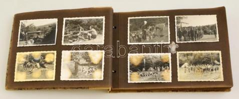 1942 Mátrafüred, a kalocsai 874. számú "Szent László" cserkészcsapat táborának képei, albu...