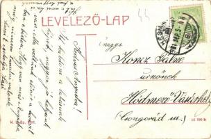 Késmárk, Kezmarok; Thököly tér, vár. W. L. Bp. 2897. / square, castle (kis szakadás / small tear)