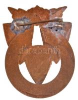 1958. "IX. Úszó Európa Bajnokság 1958 Budapest " zománcozott jelvény (25x32mm) T:2