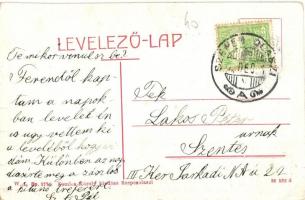 Szepesolaszi, Spisské Vlachy; Hernád folyó, Vasúti híd. W. L. Bp. 2776. Komlós Károly kiadása / Horn...