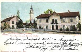 Felka, Velka pod Tatrou (Tátra); Turistatelep és nyaralóhely. Krompecher E. M. Fiai kiadása / Touristenheim und Sommerfrische / tourist and summer resort (r)