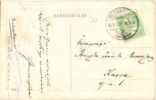 Rózsahegy, Ruzomberok (Liptó); látkép, vasútállomás, gőzmozdony. W. L. Bp. 2491. / railway station, ...