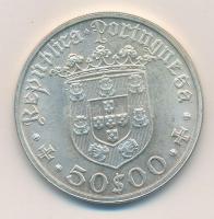 Portugália 1968. 50E Ag "Pedro Alvarez Cabral" T:1- 
Portugal 1968. 50 Escudos Ag "P...