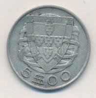 Portugália 1951. 5E Ag T:2  
Portugal 1951. 5 Escudos Ag C:XF
Krause KM#581